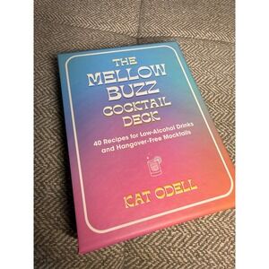 The Mellow Buzz Cocktail Deck Kat Odell 40 Low-Alcohol Mocktail Recipes 50 Cards